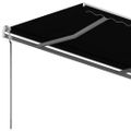 vidaXL Voľne stojaca ručne zaťahovacia markíza 300x250 cm, antracitová