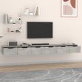 vidaXL Nástenné skrinky 2 ks betónovosivé 102x30x20cm spracované drevo