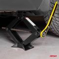 Trapézový zdvihák 2 T s račňovým kľúčom + pracovné rukavice AMiO-02479