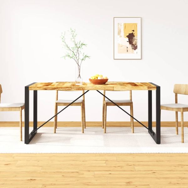 vidaXL Jedálenský stôl, surový mangový masív 180 cm