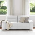 vidaXL Dvojmiestna pohovka biela 180x81x84 cm umelá koža