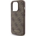 Puzdro Guess pre iPhone 15 Pro 6,1" GUHCP15LG4GFBR hnedé HC PU 4G Metal Logo