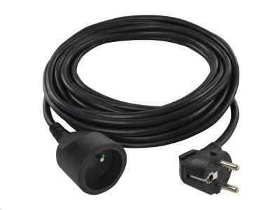 Predlžovací kábel EMOS PC0115R / 5 m / 1 zásuvka / čierny / PVC / 1,5 mm2