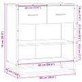vidaXL Komoda sivá sonoma 68x35x76 cm kompozitné drevo