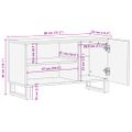 vidaXL TV skrinka 80x34x46 cm akáciový masív