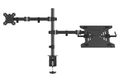 Neomounts FPMA-D550NOTEBOOK/Držák displeje a notebooku/na stůl/10-27"/svorka/VESA 100X100/nosn. 8+4,5kg/černý Držák, VESA, stolní, pro monitor a notebook, úhloprícka 10"-32", náklon, otácení, rotace, nosnost 12,5kg, cerný