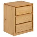 vidaXL Nočný stolík SAUDA dub 44x35x56 cm masívna borovica