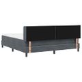 vidaXL Posteľ s pružinovým rámom Tmavo šedá 200 x 180 cm Zamat