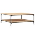 vidaXL Konferenčný stolík dub sonoma 100x100x40 cm kompozitné drevo