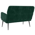 vidaXL Lavička tmavozelená 108x79x79 cm zamat