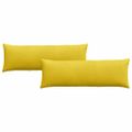 vidaXL Vankúše na pohovku 2 pcs Žltá 120 x 40 cm Kordúrová tkanina