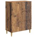 vidaXL Servírovacia skriňa Staré drevo 66 x 34,5 x 90 cm