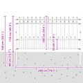vidaXL Spike prstenec plot HORST 200 x 150 cm Čierna