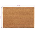 vidaXL Rohožky, 2 ks, kokosové vlákno, 24 mm, 40x60 cm, prírodná farba