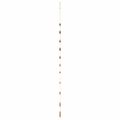 vidaXL Závesný vianočný stromček s hviezdou na vrchole 74x150 cm, prírodný konár