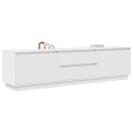vidaXL TV skrinka s LED svetlami biela 193,5x41x50 cm