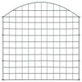 vidaXL Oblúkový záhradný plot 77,5x78,5 cm, zelený