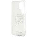 Puzdro Karl Lagerfeld HC IML Rhinestones K Head pre Samsung Galaxy S25 Ultra transparentné