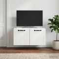 vidaXL Nástenná TV skrinka Biela 59,5 x 41 x 30 cm Kompozitné drevo