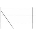 vidaXL Hexagonálny plotový základ 10 x 1 m PVC potiahnutá oceľ Sivá