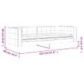 vidaXL Denná posteľ s matracom modrá 80x200 cm zamat