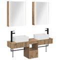 vidaXL Set kabinetov do kúpeľne 5 ks Dub artisan Kompozitné drevo