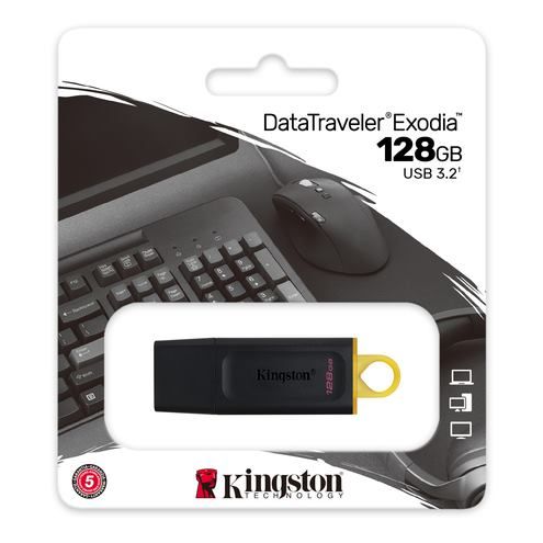 KINGSTON DataTraveler EXODIA 128GB blk/yel