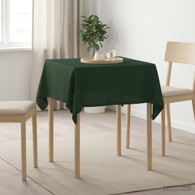 vidaXL Uterák na stôl 5 ks Štvorcový Tmavozelená 90 x 90 cm
