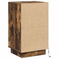 vidaXL Nočný stolík Dymová dub 39 x 34,5 x 65 cm Kompozitné drevo