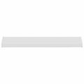 vidaXL Parapetné dosky Biela 100 x 20 x 4,5 cm PVC