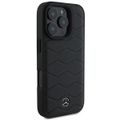Puzdro Mercedes pre iPhone 16 Pro 6,3" MEHCP16L23RWRSK Hardcase MB Waves Kožené čierne