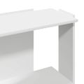 vidaXL Knižnica s 3 policami biela 60x30x80 cm kompozitné drevo