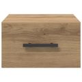 vidaXL Nočný stolík 35 x 35 x 20 cm Kompozitné drevo dub artisan