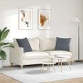 vidaXL Vankúše na pohovku 2 pcs Tmavo šedá 50 x 50 cm
