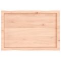 vidaXL Stolová doska 80x50x(2-6) cm neošetrený masív živé hrany