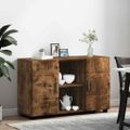 vidaXL Servírovacia skriňa FLORIN 88,5 x 30,5 x 55,5 cm Dymová dub