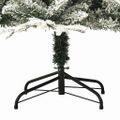 vidaXL Zasnežený umelý vianočný stromček zelený 240 cm PVC&PE