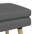 vidaXL Dvojvrstvová lavica Tmavosivá 110 x 40 x 47 cm Látka