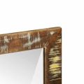 vidaXL Kúpeľňové zrkadlo Hnedá 50 x 22 x 70 cm Masívne obnovené drevo