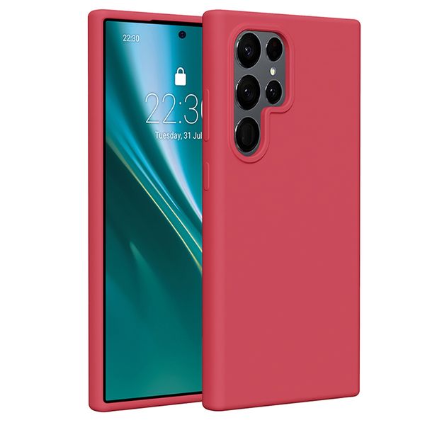 Silikónové puzdro Etteri pre Samsung Galaxy S24 Ultra malinová