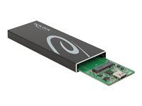Kryt úložiska - M.2 - M.2 Card / SATA 6Gb/s - USB 3.2 (Gen 2) - čierna