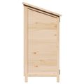 vidaXL Záhradný prístrešok so strechou Prírodná 106,5 x 56 x 113,5 cm