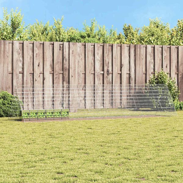 vidaXL Klietka pre králiky Strieborná 430 x 100 x 85 cm
