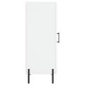 vidaXL Komoda biela 34,5x34x90 cm spracované drevo