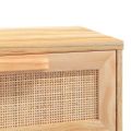 vidaXL Konferenčný stolík hnedý 80x40x30 cm spracov. drevo a borovica