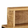 vidaXL Konzolový stôl Hnedá 100 x 55 x 89.5 cm Pevné mango drevo a kov