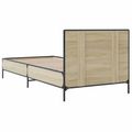 vidaXL Rám postele s čelom Dub sonoma 80 x 200 cm Kompozitné drevo