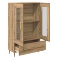 vidaXL Highboard Remeselný dub 69,5 x 31 x 115 cm
