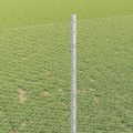 vidaXL Hexagonálny plot s stĺpom 100 x 1 m Pozinkovaná oceľ Strieborná