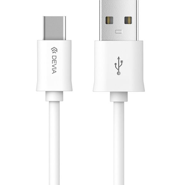 Kábel Devia Smart EC082 USB - USB-C 1,0 m 2,1A biely
